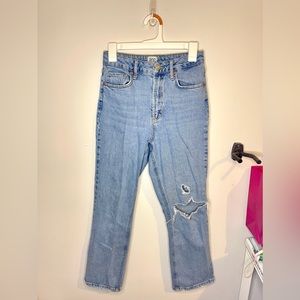 Urban Outfitters Straight Leg Light Wash Jeans